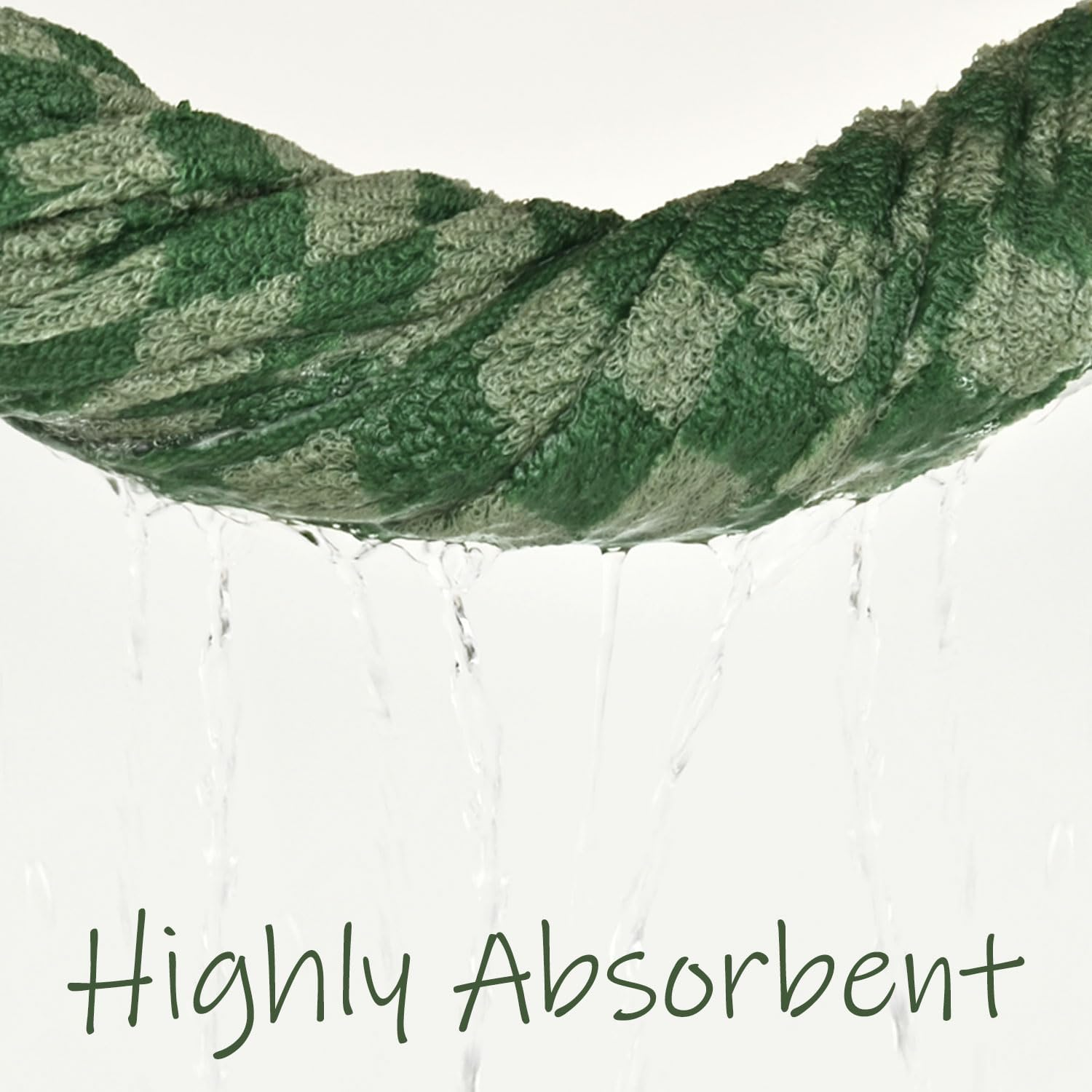 Jacquotha Luxury Bath Towels for Bathroom Green Checkered (54X28 Inches) - Cotton Soft Absorbent Shower Towels 2 Pack, Daily Use Lightweigt Towels Quick Dry, Christmas Towels Decorations Gifts - Orange image number 4