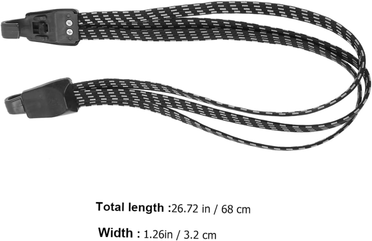 Toddmomy 2Pcs Luggage Strap Lashing for Suitcases Elastic Strap Belt for Camping Luggage Wear-Resistant Fixing image number 4