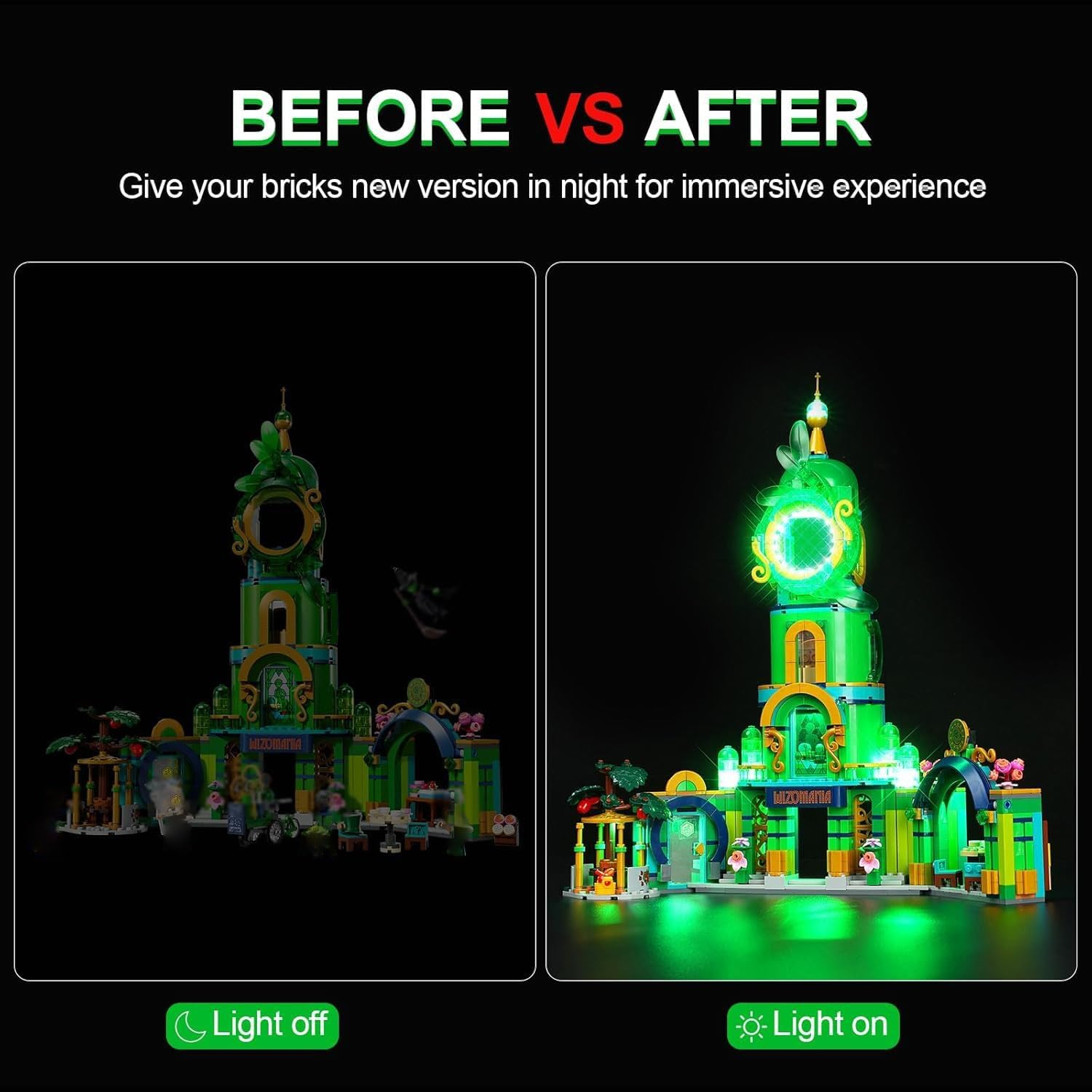 LED Light Kit for  Welcome to Emerald City 75684, Compatible with  75684, Lighting Set for Welcome to Emerald City Collectible Toy- without Model image number 4