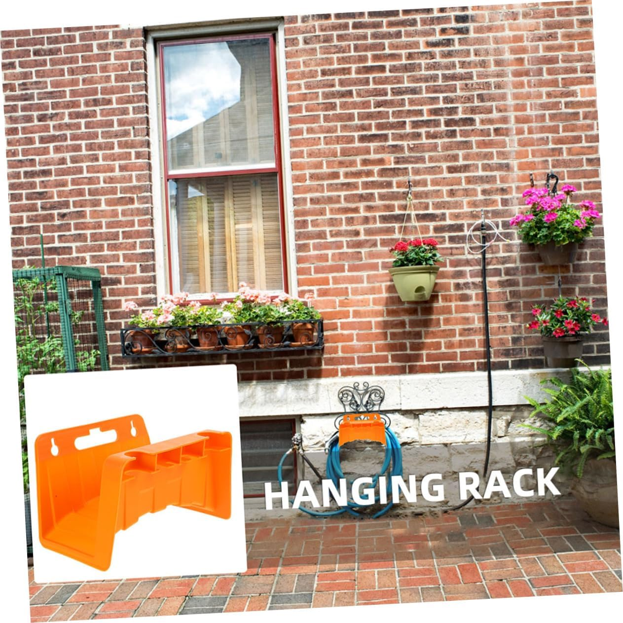 OFFSCH 2Pcs Garden Hose Holder Hook Plastic Hose Hook Hanger Storage Organizer in Gardening image number 3