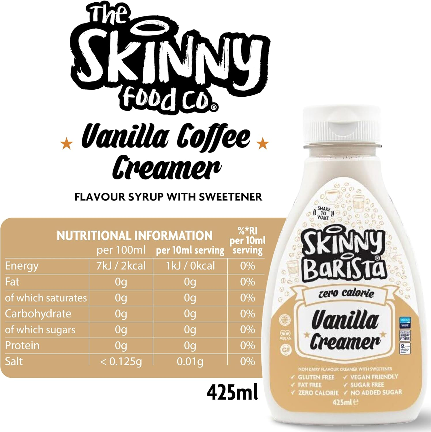 Barista Non Dairy Coffee Creamer 425Ml Vanilla image number 6