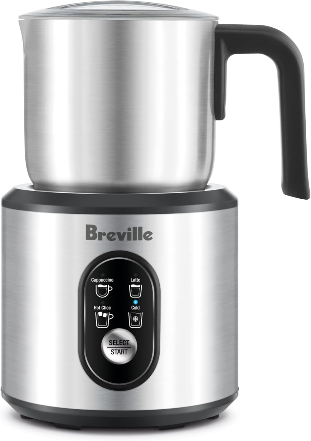 Breville, the Choc & Cino Milk Frother, Brushed Stainless Steel, LMF200PSS2JAN1