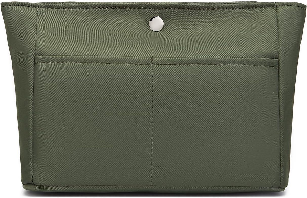 YONEBN Waterproof Storage Bag Lightweight Large Capacity Nylon Bag Inner Bag Handbag Organizer, Nylon/Brown, Simple