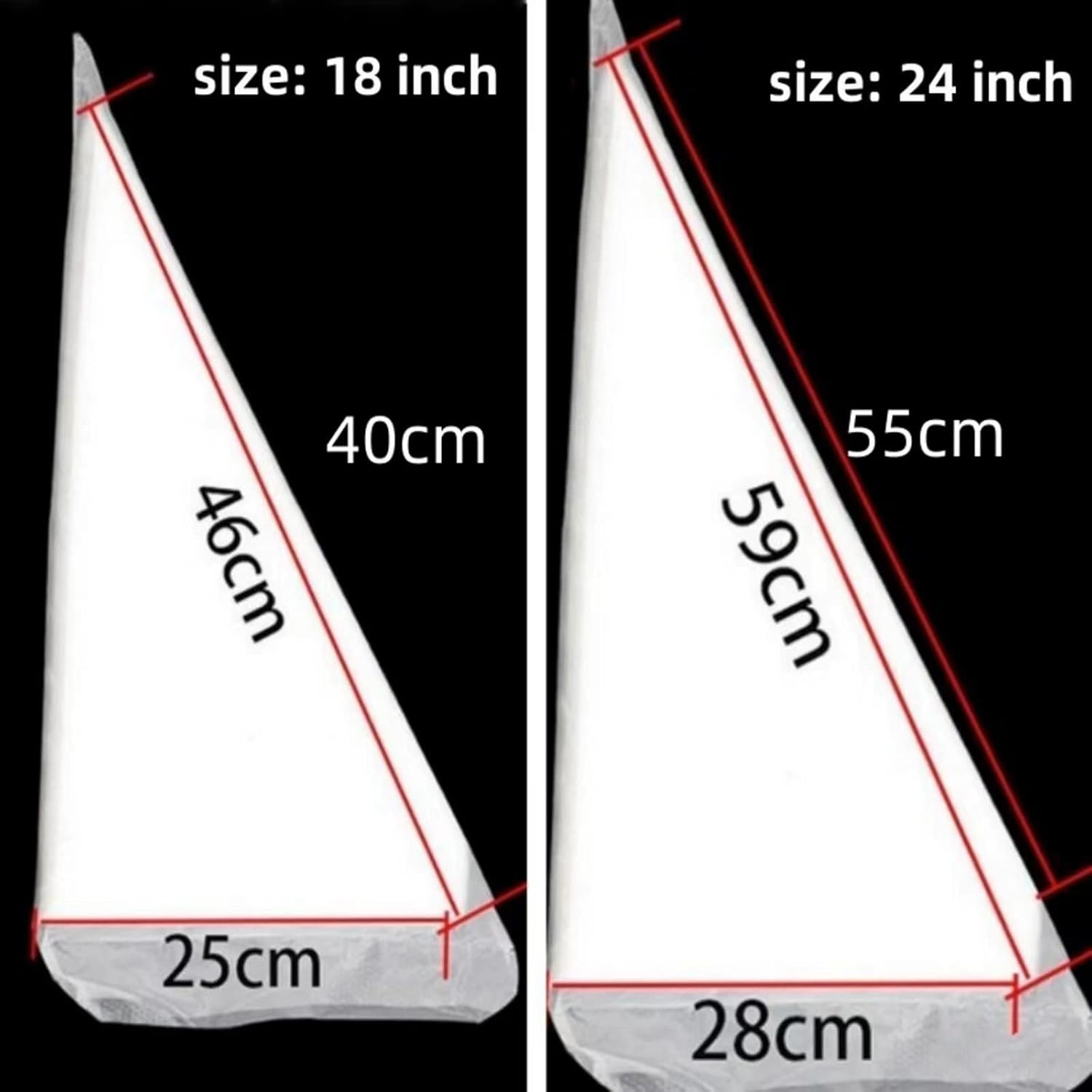 18 Inch Tipless Piping Bags for Royal Icing, Extra Thick anti Burst Decorating Bags Butter Cream Cookies Decoration, Perfect for Professional Baking Lover image number 6