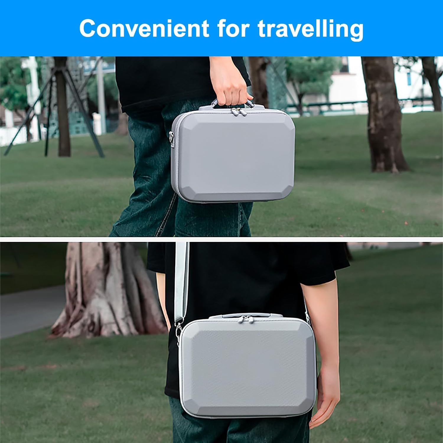 Portable Storage Bag with Carry Strap, Carry Bag for DJI Neo, Portable PU Travel Bag for DJI Neo Drone Accessories