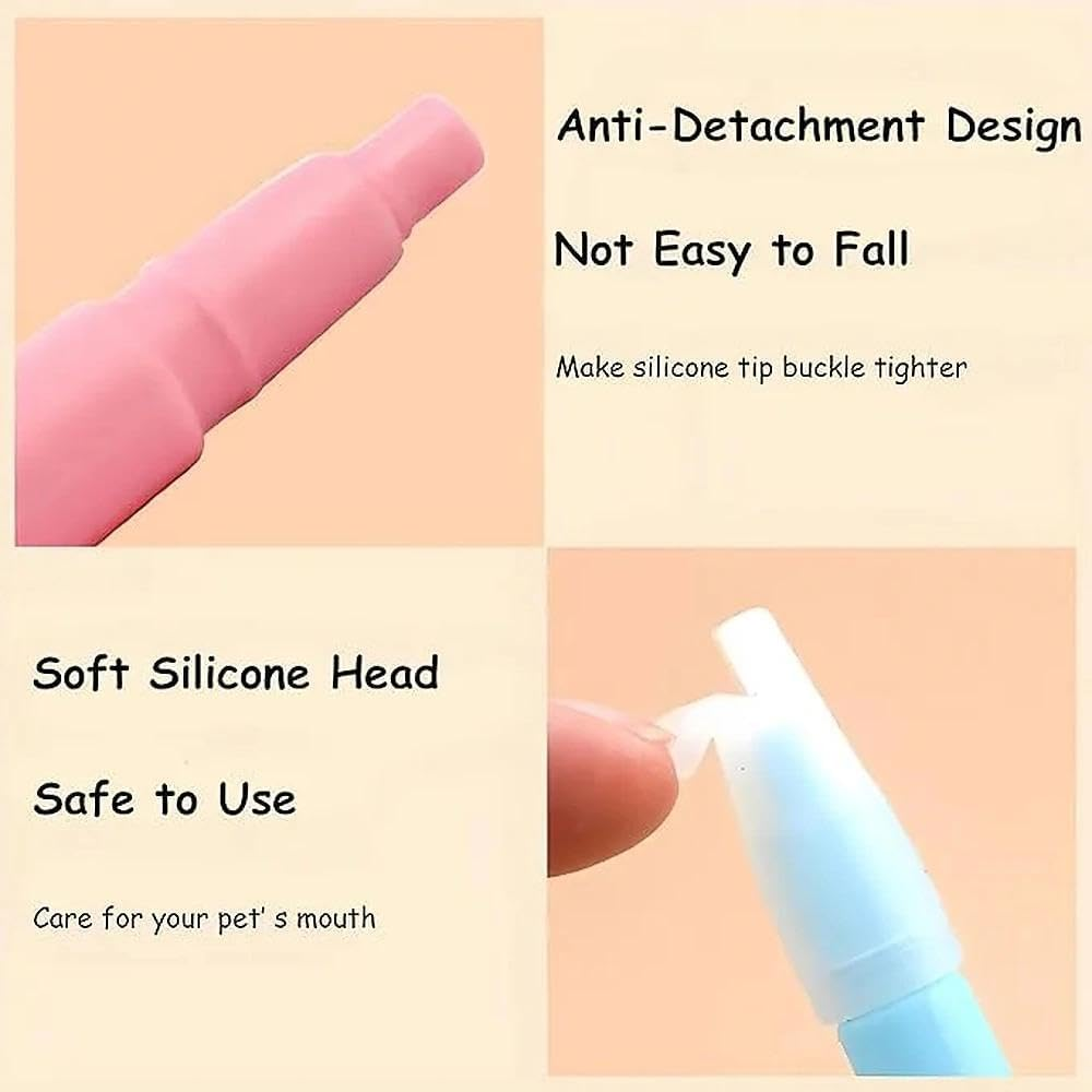 Pet Pill Dispenser for Cats and Dogs, Pet Pill Syringe Dispenser with Extra Silicone Tips for Cats, Compatible with Small Animals, Ruibex image number 3