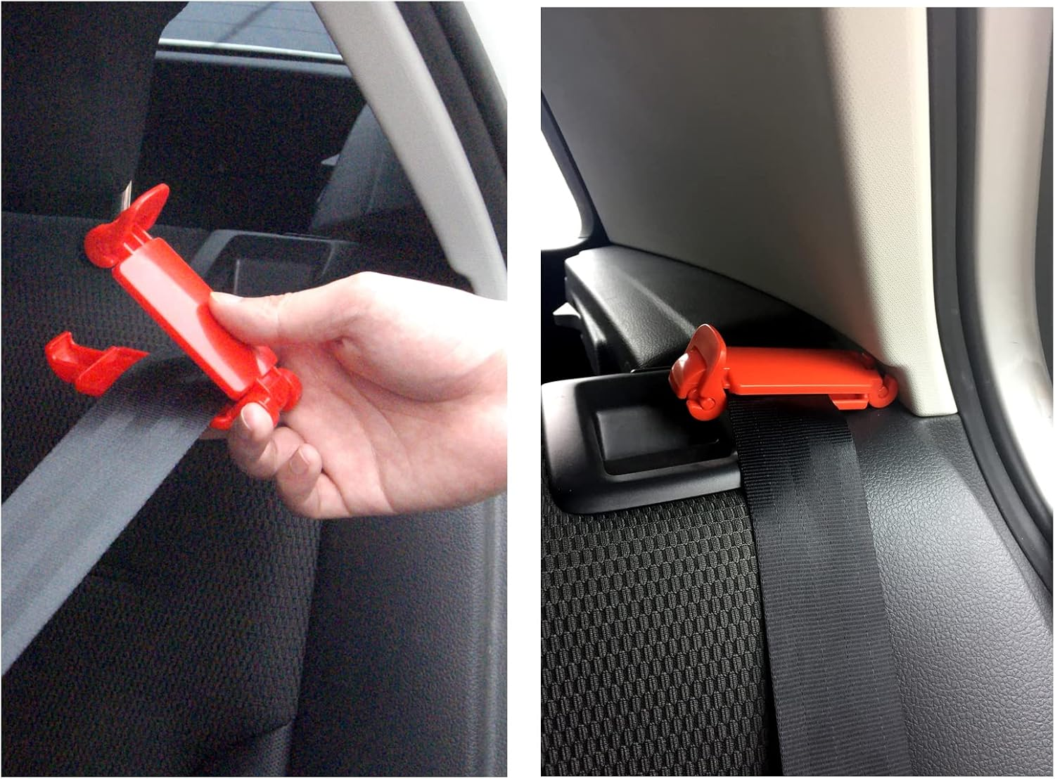 Car Seat Safety Belt Clip Fitted Slip-Resistant Clip Strap Clamp(2Pc) image number 3