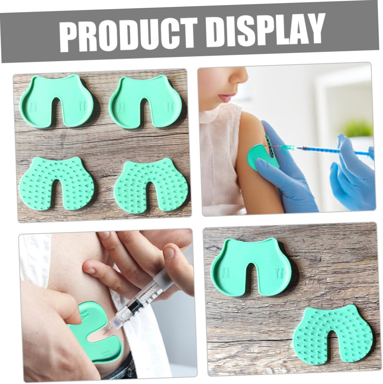 Healeved 4Pcs Injection Pain Reducer Pads Shot Helper for Kids Adults Alleviate Needle Anxiety Reusable Shot Blockers for Comfortable Immunizations Easy to Clean image number 5