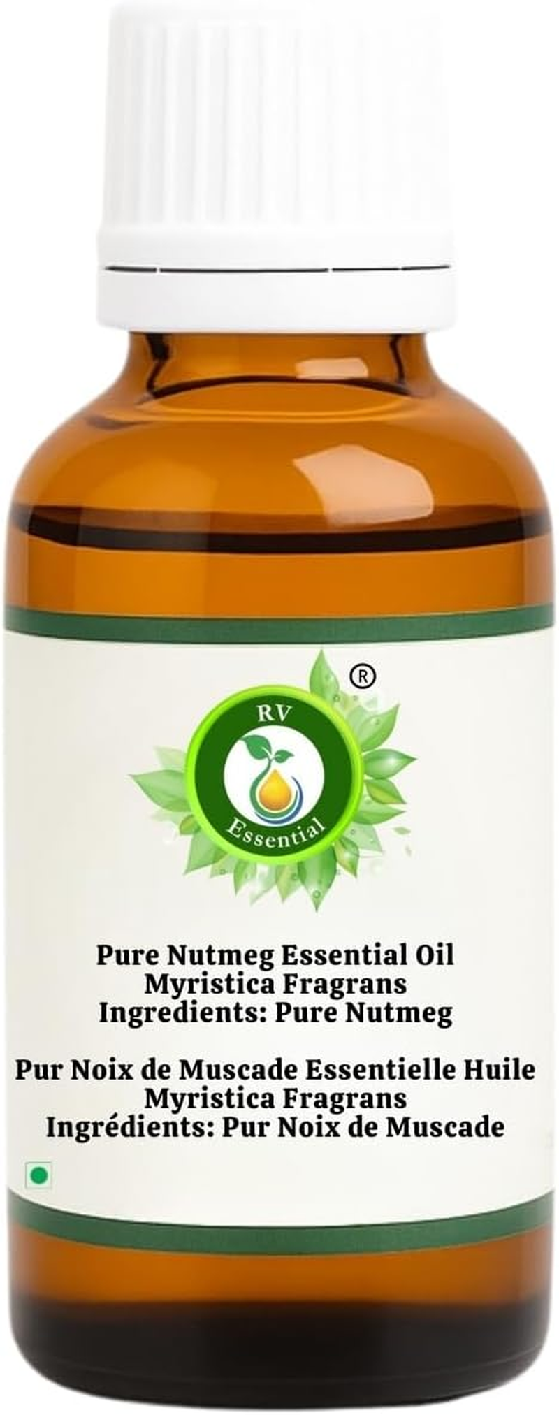 R V Essential Pure Nutmeg Essential Oil 30Ml (1.01Oz)- Myristica Fragrans (100% Pure and Natural Steam Distilled) image number 2