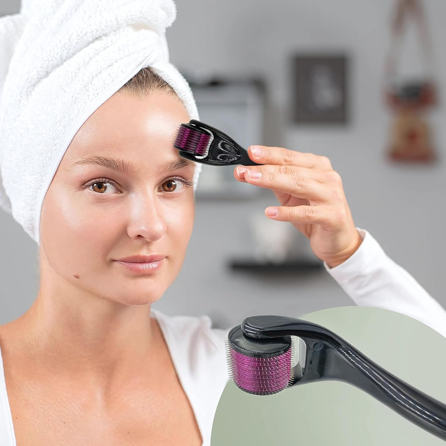 Kostech Derma Roller (KDR) with 540 Titanium Alloy Needles (2.5 Mm) Pack of 1 image number 1