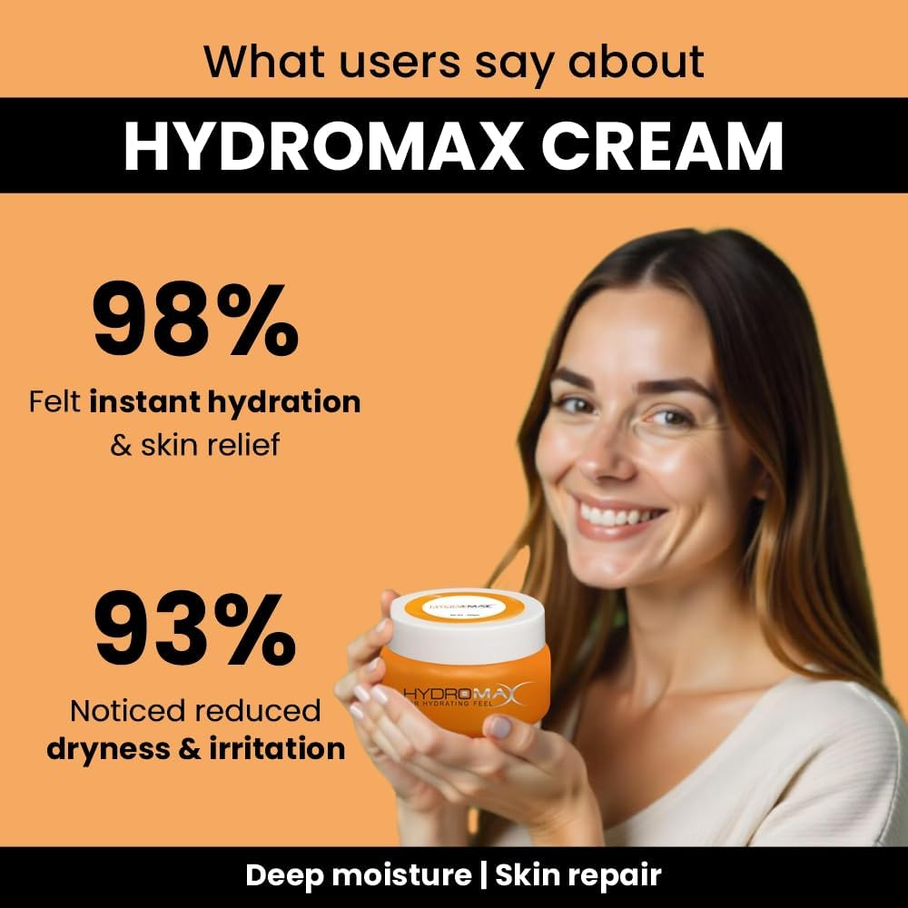 Hydromax Cream- Pack of 1 Cream for Hydrating Feel 200Gms image number 3