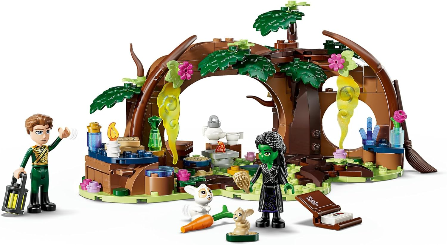 LEGO&reg; Wicked Elphaba&rsquo;S Retreat 75687 Merchandise Toy, Creative Forest Role-Play Building Toy for Kids Aged 7 Plus, Room Decor for Girls and Boys with 2 Minidolls and 2 Animal Figures image number 2