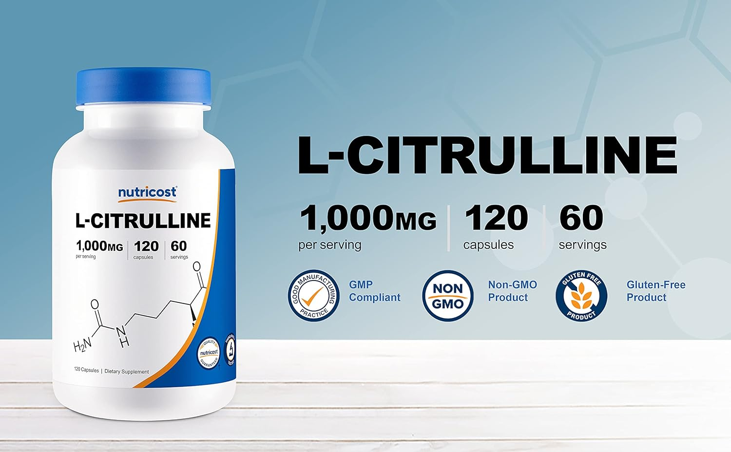 Nutricost L-Citrulline image number 1