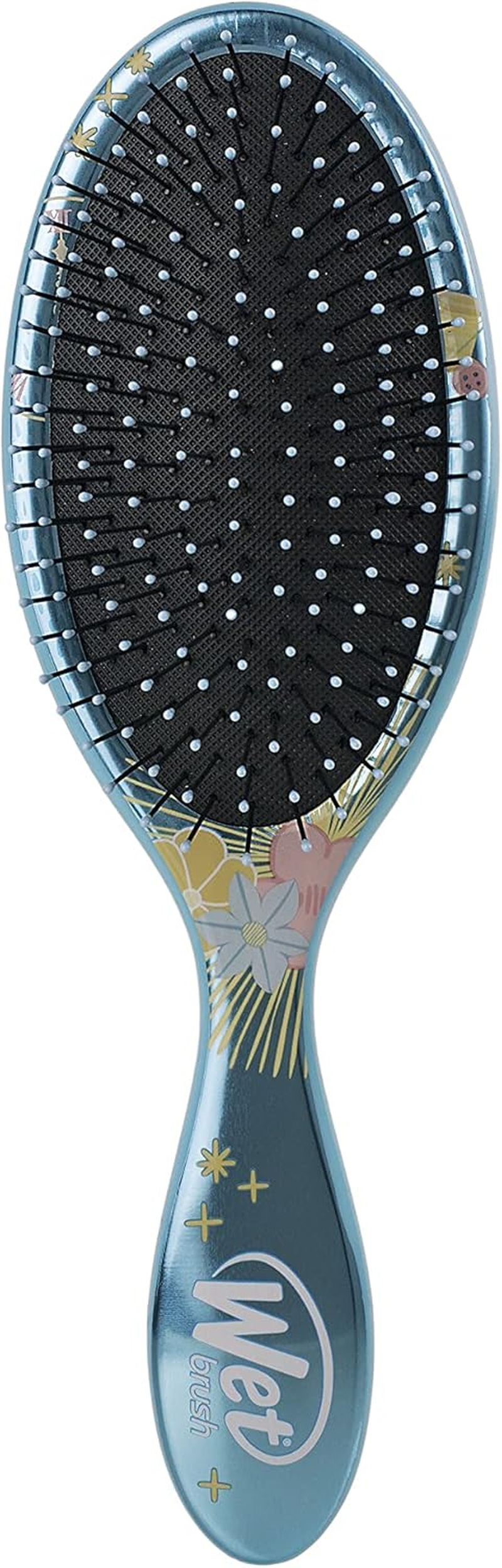 Wet Brush Disney Original Detangler Brush Princess Wholehearted - Rapunzel, Silver - All Hair Types - Ultra-Soft Intelliflex Bristles Glide through Tangles with Ease