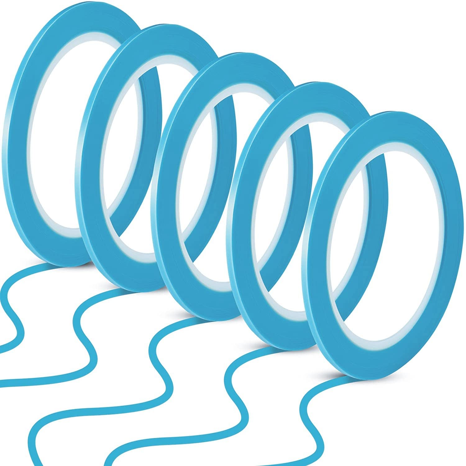 Fine Line Tapes 1/8 Inch 3Mm Vinyl Fine Line Masking Tape for Curves Automotive Car Painter, 33 Meters for Each Roll image number 2