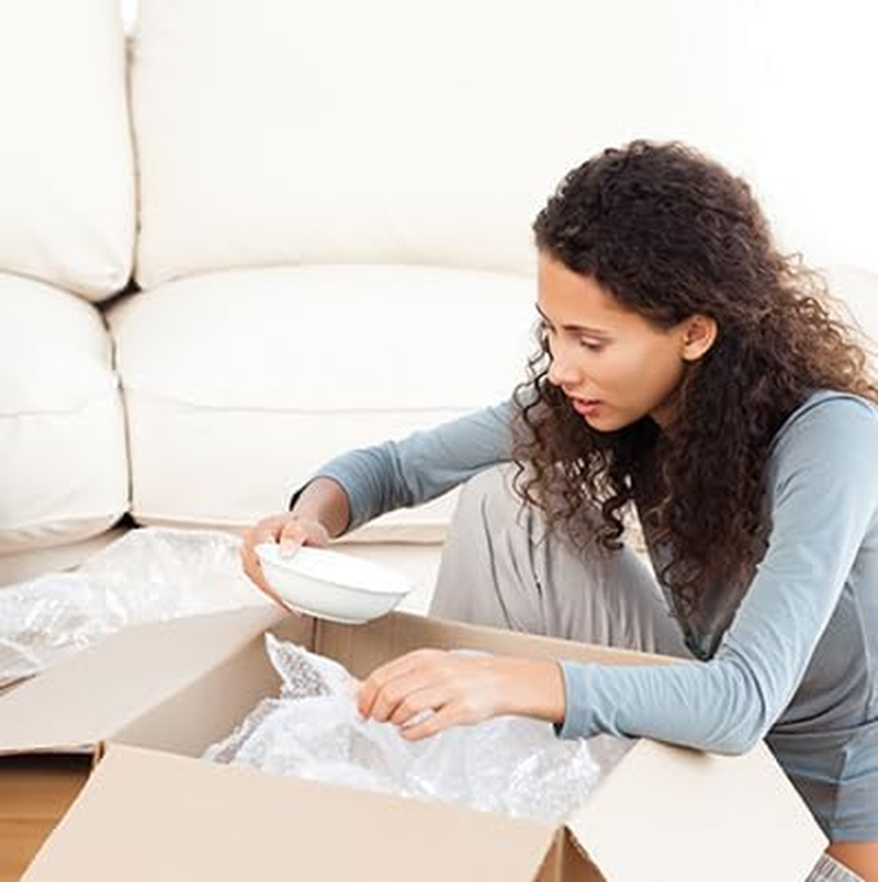 2-Pack Bubble Cushioning Wrap, 10 Inch X 60 Feet Total, Moving Supplies, Small Bubble Cushioning Protective Roll for Moving Shipping Packaging image number 5