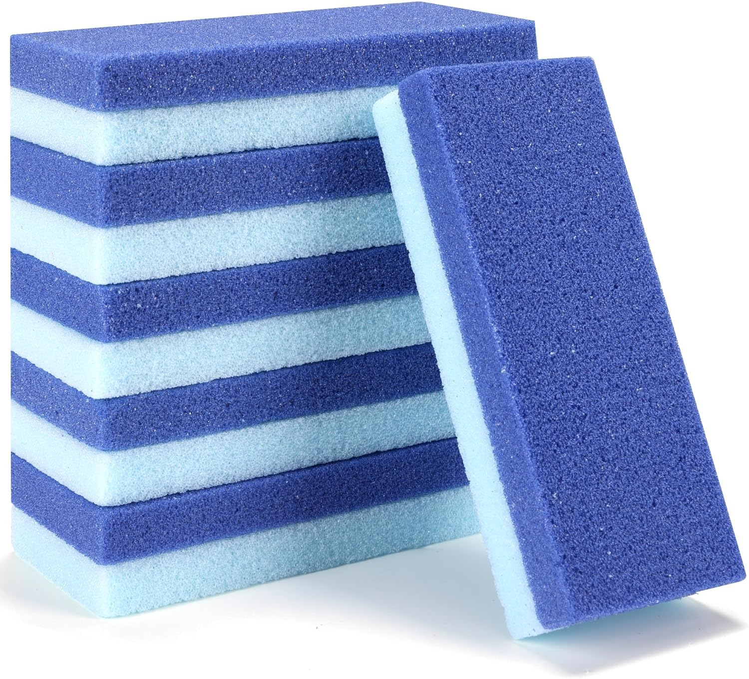 6 Pack Foot Pumice Stone, Callus Remover for Feet and Cracked Heel Repair, Quttly Pedicure Tools Foot Exfoliator and Scrubber Dead Skin Remover (6-Blue) image number 1