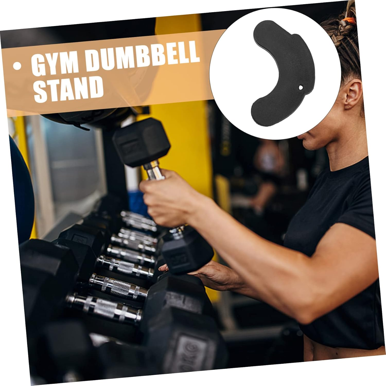 BESPORTBLE 12Pairs Dumbbell Shockproof Pads Holders for Weightlifting Gym Storage Protects Floors and Equipment Essential Fitness Tool for Home Gym Use image number 2