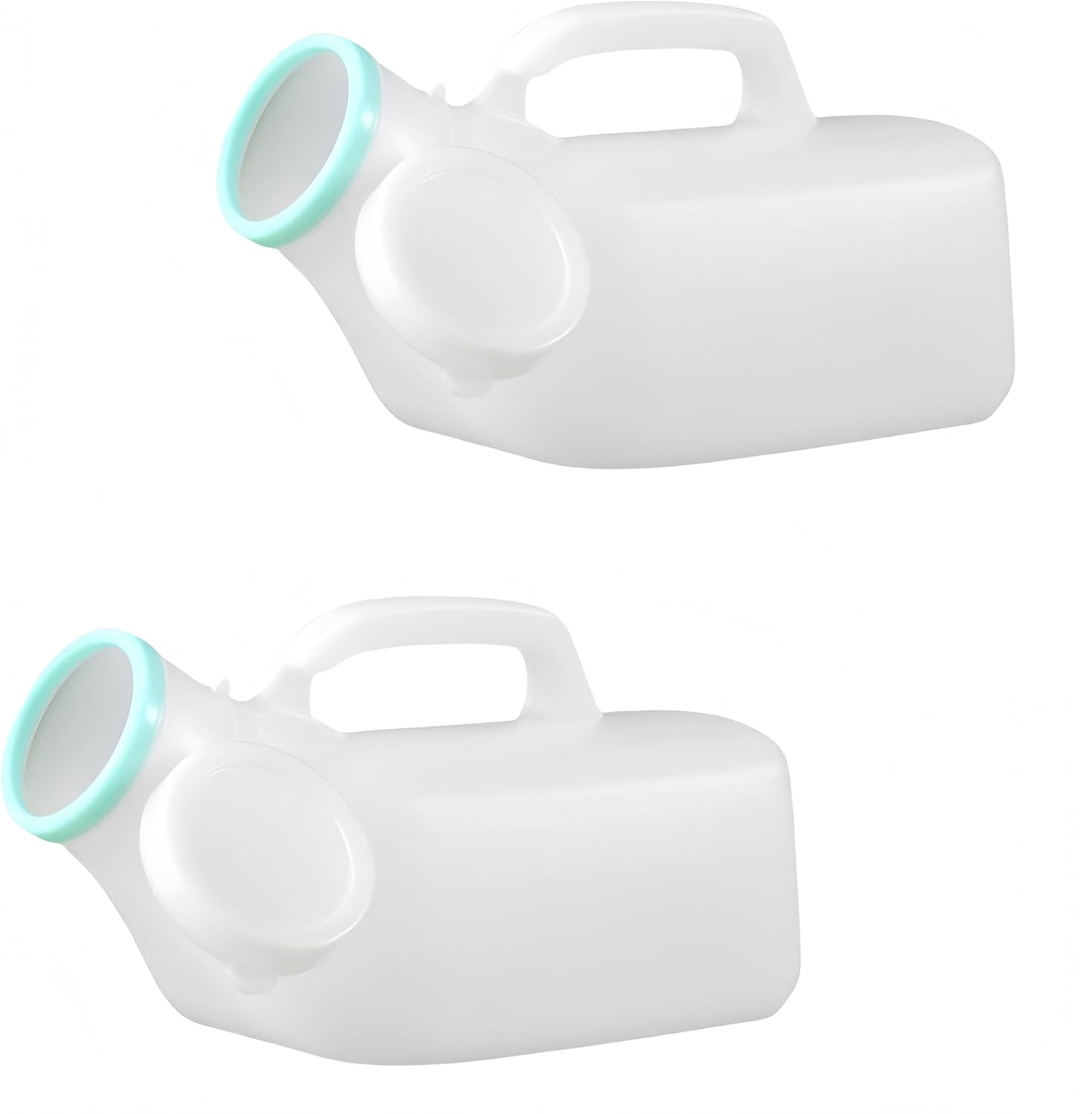 Urine Bottle,Men'S Portable Urinal with Lid, 2 Packs Large Capacity Urine Bottle,1200Ml with Clear Scale for Hospital,Incontinence,Elderly,Travel,Driving,Camping(White) image number 4