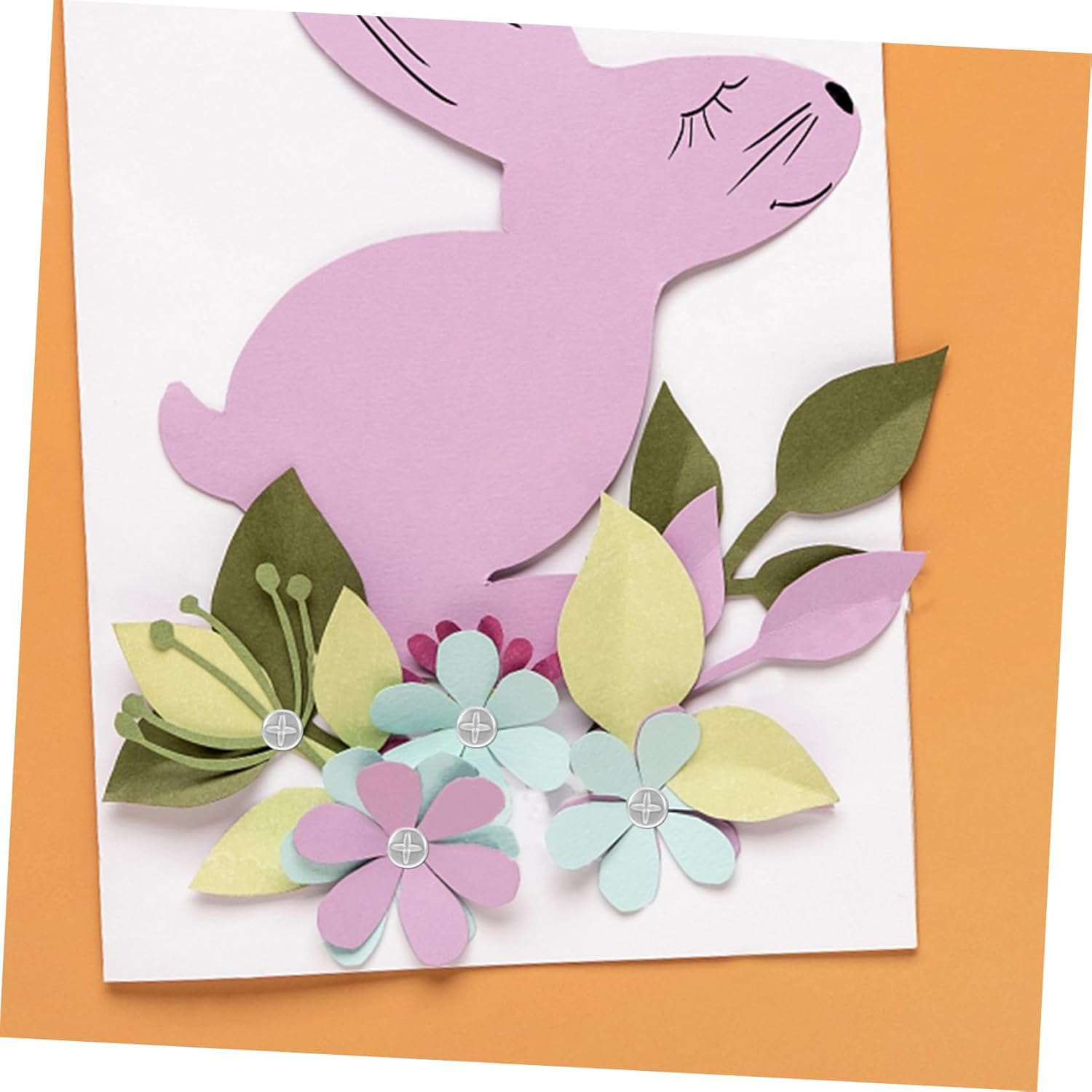 Veemoon 100Pcs Scrapbooking Paper Fastener Craft DIY Paper Fasteners Brads for Crafts Safe for Boys and Girls image number 3