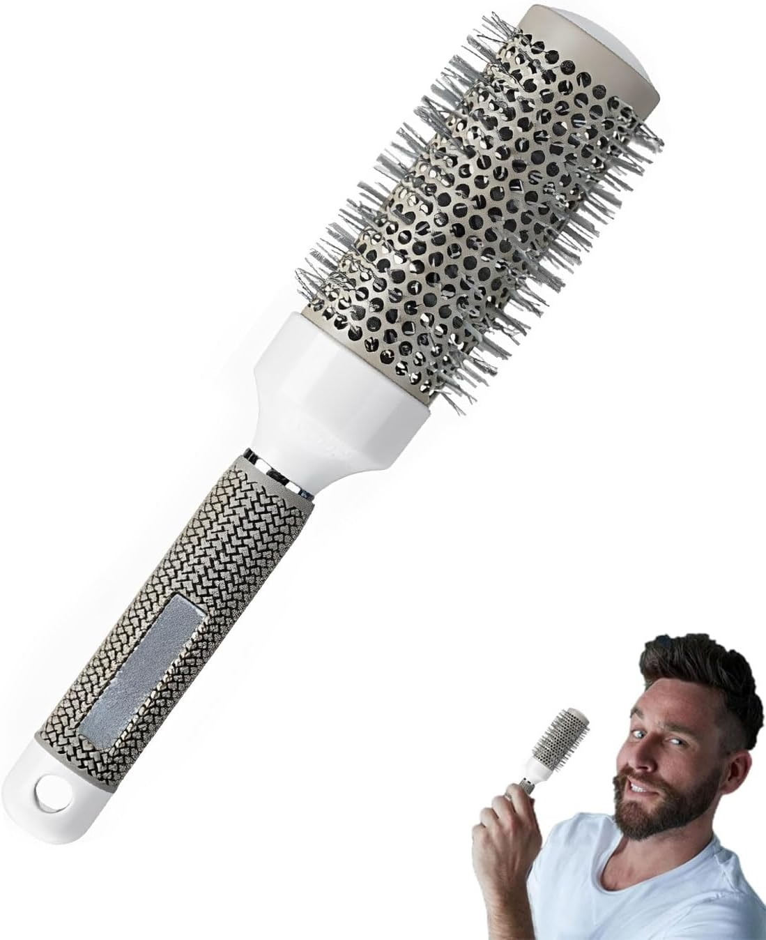 KEMUZ Professional Curl Brush & Curl Brush - Premium Curl Comb for Defined Curls, Gentle Detangling & Stylish Hairstyles (For All Hair Types) image number 4