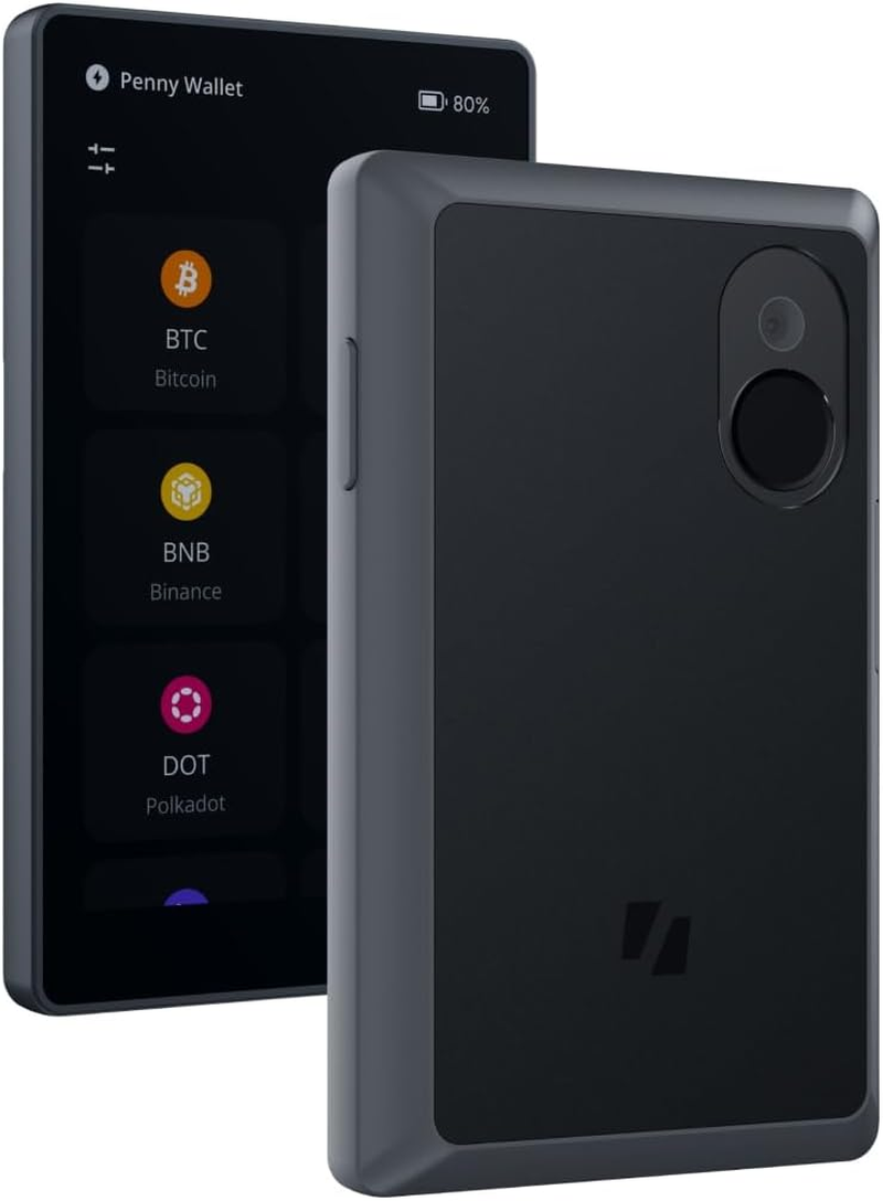 Keystone- 100% Air-Gapped Cryptocurrency Hardware Wallet/4-Inch Touch Screen/Fingerprint Sensor - Securely Store Your Bitcoin, Ethereum, Litecoin and More (Keystone 3 Pro) image number 2