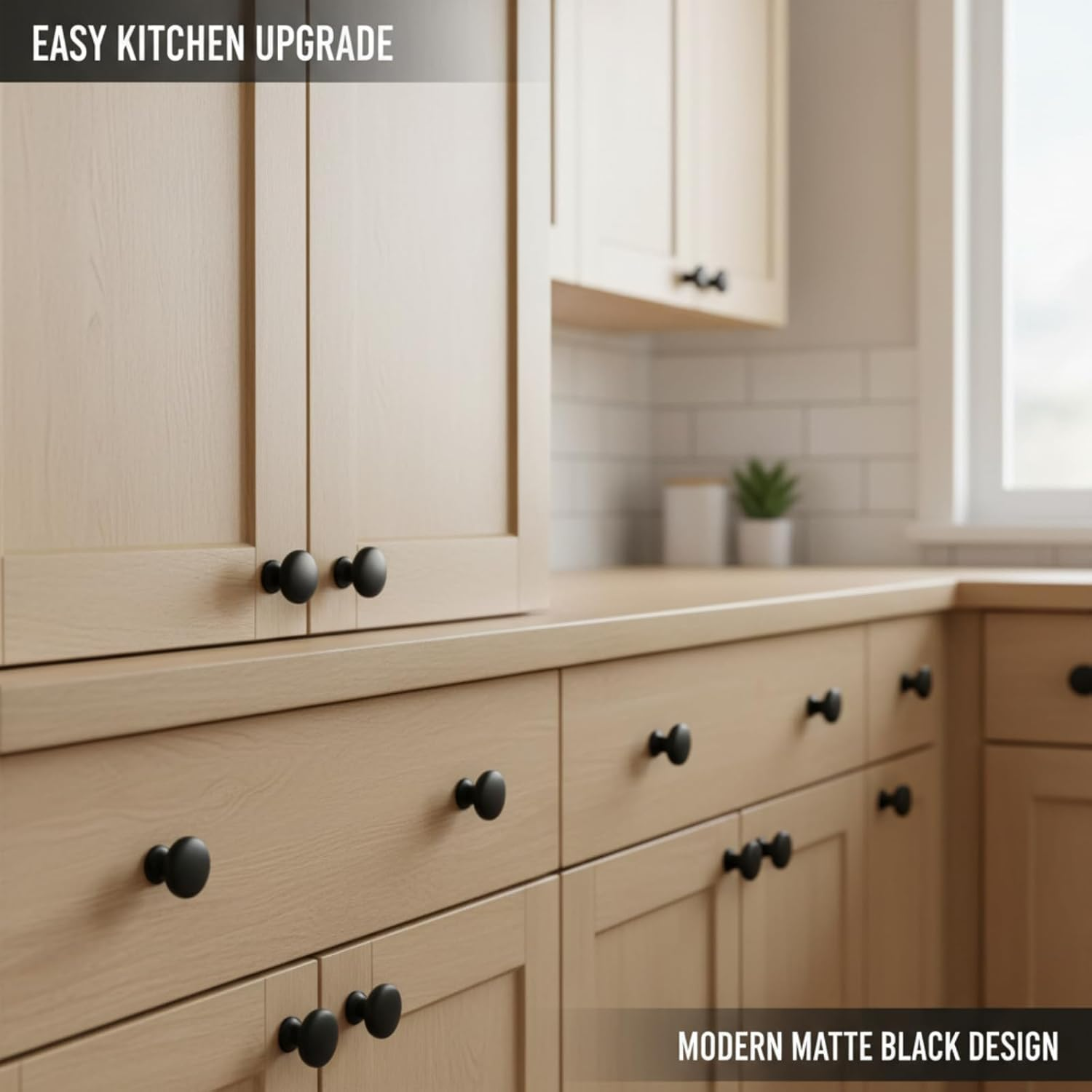 12 Pcs Vintage Brass Drawer Handles, 30Mm round Furniture Door Knobs, DIY Cabinet Knobs for Home Upgrade and Decoration Projects (Black) - Black image number 3