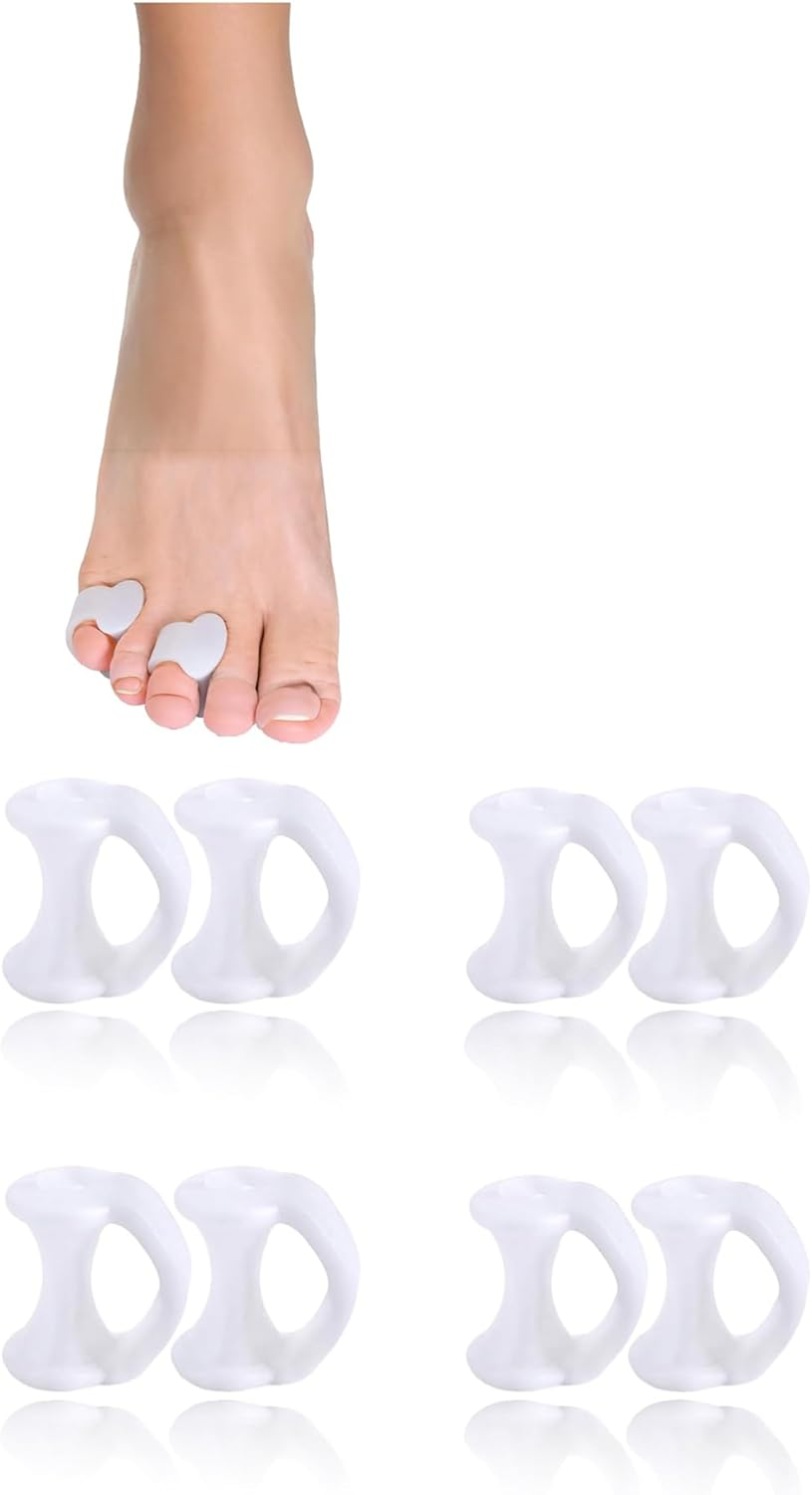 Honwor Gel Toe Separator Pack - Prevent Rubbing & Relieve Pressure - Little Toe Spacers (8 Pcs) image number 3