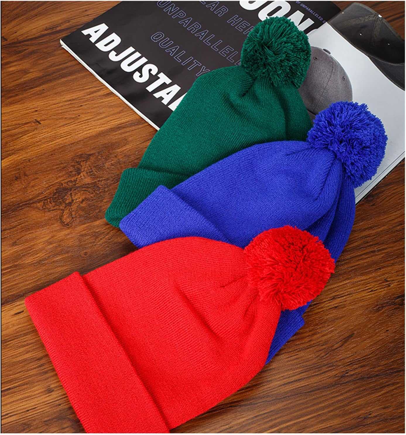 Unisex Thermal Snowstar Beanie,One Size,Bottle Green image number 3