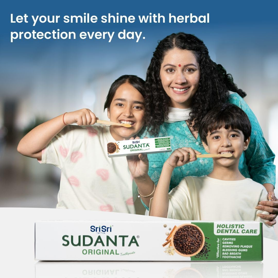 Sri Sri Tattva (Herbal) Sudanta Toothpaste-200 Gram Pack image number 2