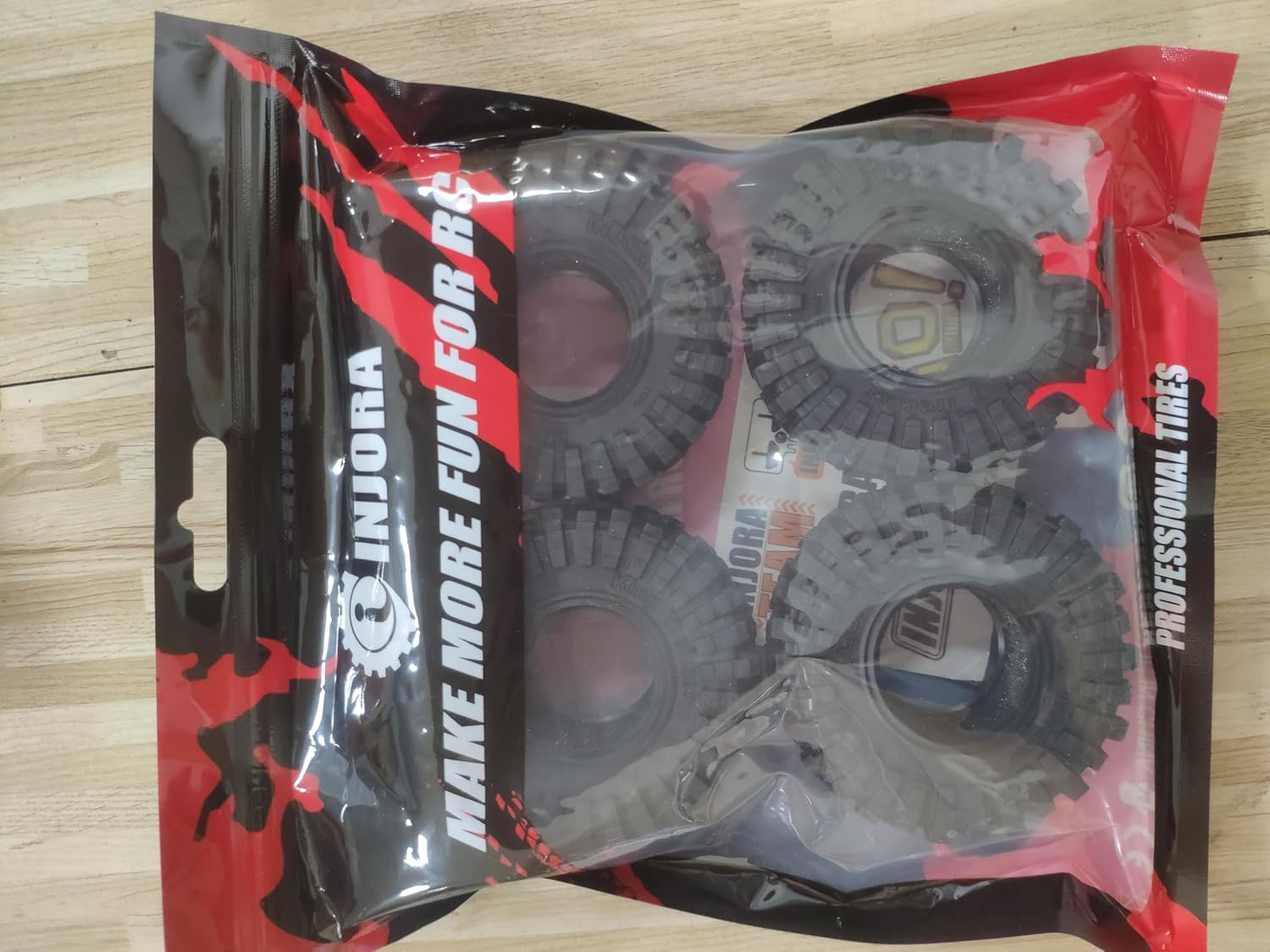 INJORA King Trekker S5 1.3 Inch All-Terrain Tyre for 1/18 1/24 RC Crawler Car Upgrade (T1314) image number 6