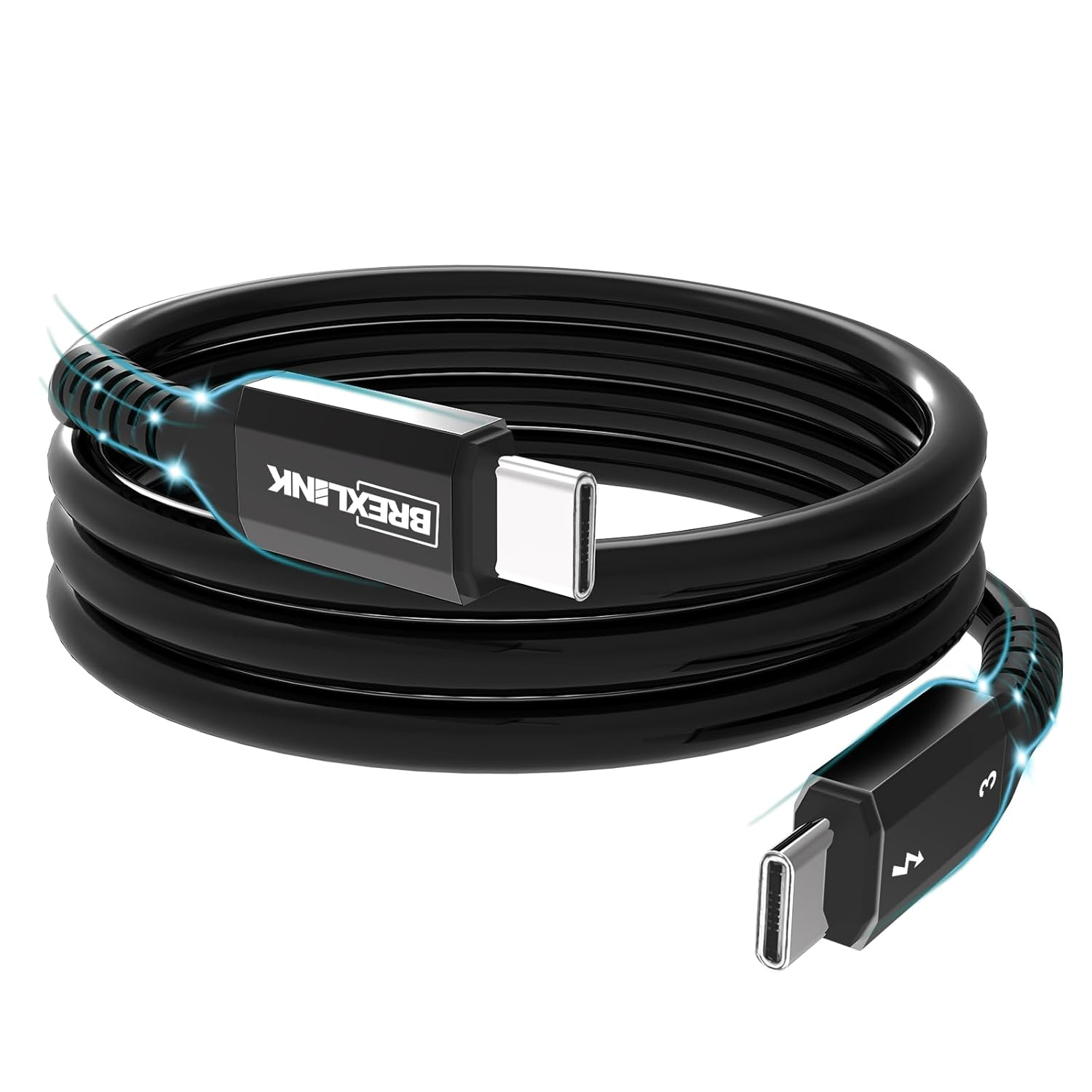 Brexlink USB C Fast Charging Cable(3 A), USB C to USB a Charger (2 Pack), Nylon Braided Fast Charging Cord for Samsung Galaxy S10 S9 S8 Note 9, Pixel, LG V30 G6 (1.5 Feet, Grey)