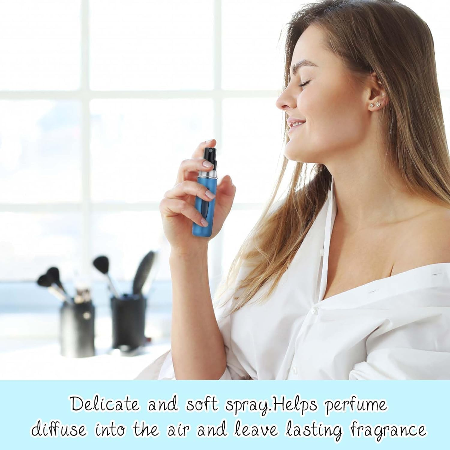 Mini Perfume Atomizer Bottles,8Pcs 5Ml Travel Perfume Mini Spray Bottle Empty Perfume Spray Bottle,Portable Atomizer Bottle Refillable Perfume Spray image number 6