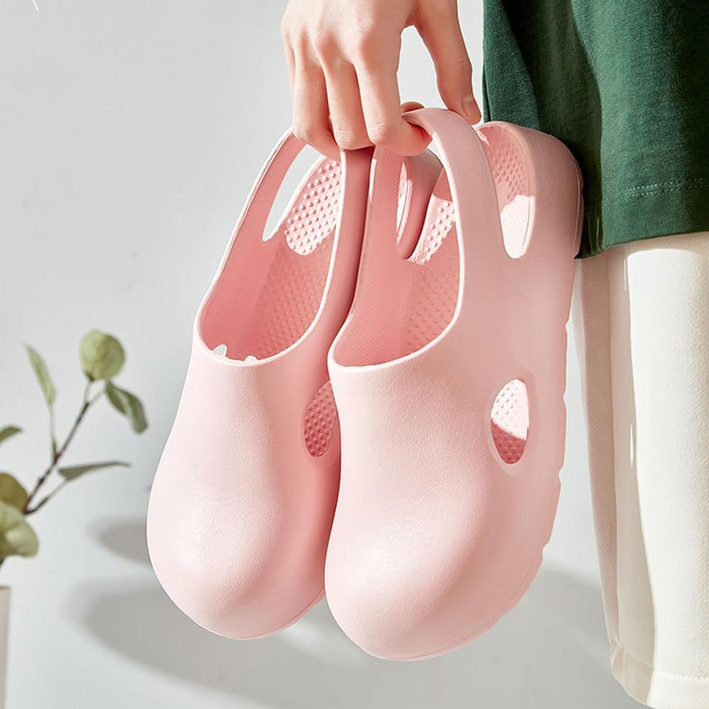 Garden Clogs for Women, Arch Support Work Shoes Comfort Non-Slip Waterproof Mules Nurse Sandals, Fixed Heel Strap Outdoor Beach Slippers Girls Ladies Classic Closed Toe Slides image number 3