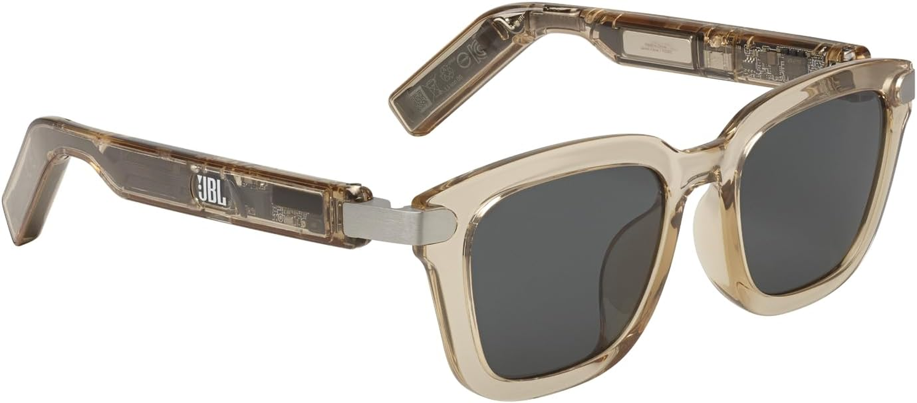 JBL Soundgear Frames Round, JBL Opensound Technology, Hands-Free, Crystal Clear Calls, 8 Hours of Play Time, plus More, Rugged and Water Resistant, Style and Comfort, Onyx