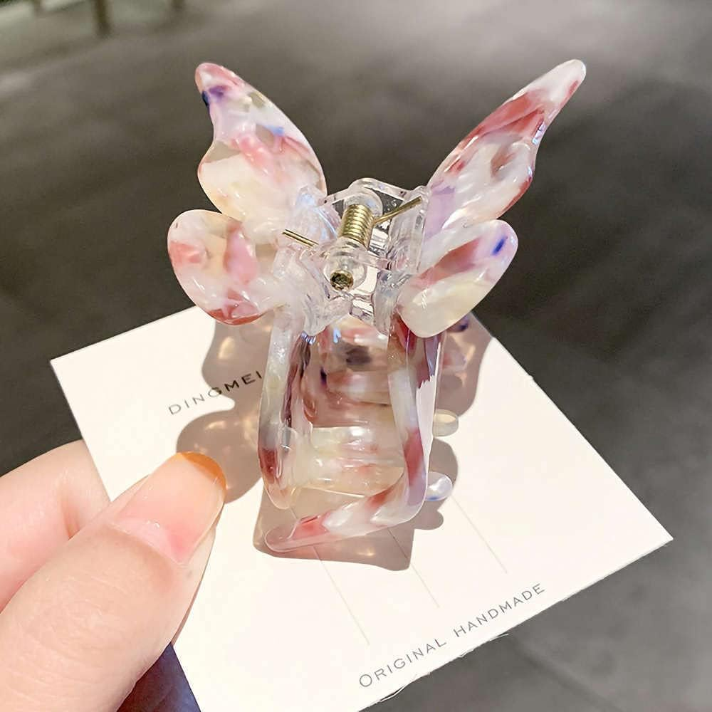 Butterfly Hair Clip for Thick Hair, Pack of 2 Butterfly Hair Clips for Women, Butterfly, Cute Hair Claw, Pine Clips, Acetate Butterfly Hair Accessories for Girls image number 3