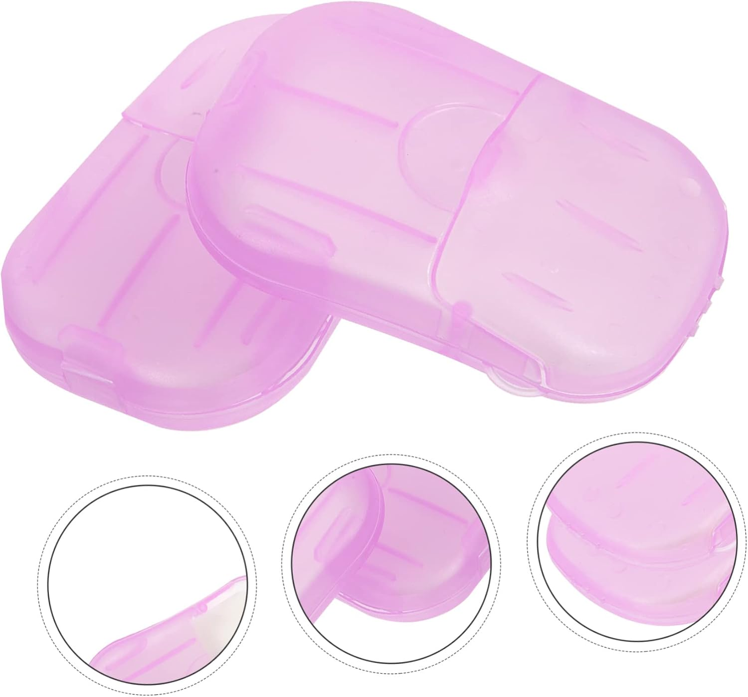 Outanaya Travel Soap Sheets Portable Soap Slices Convenient Box for Easy Hand Washing for Camping Outdoor Adventures and Travel Toiletry Needs Safe and Pleasant to Use