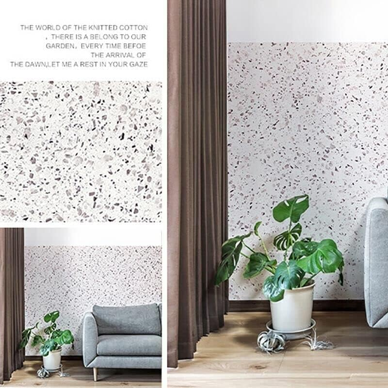 10M Marble Wall Sticker Decor Roll Wallpaper Self Adhesive Contact Paper PVC Waterproof Decorative Wallpaper, Easy to Apply for Home and Office, Durable and Versatile