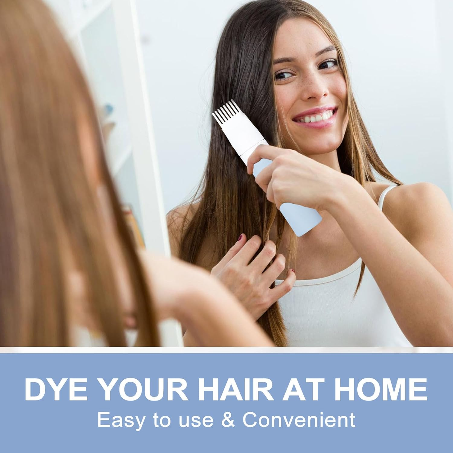 2 Packs Silicone Hair Oil Applicator, 2.7 Ounce Root Comb Applicator Bottle for Hair Dye, Hair Dye Comb Brush, Scalp Oil Applicator Bottle image number 1