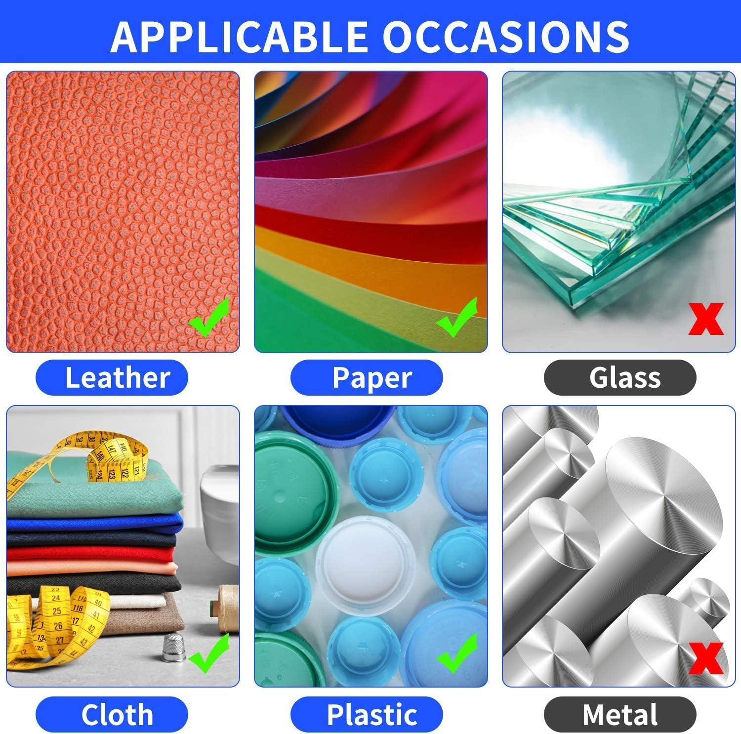 LYSAIMG 10 Pcs Rotary Cutter Blades,45Mm Replacement Blades with Scale,Sharp and Durable, Suitable for Olfa,Truecut & Martelli,For Fabric,Leather, Sewing,Quilting image number 3