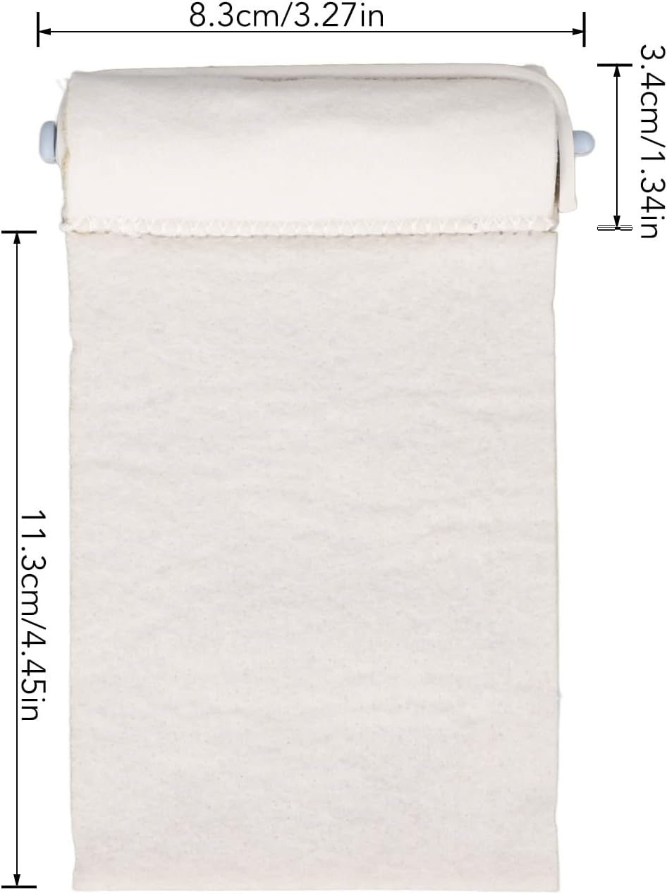 12 Pcs Hair Heat Insulation Pads Soft Breathable Portable Cotton Dampness Retention Curl Enhancer for Home Salon Stylists Perm Stick image number 4