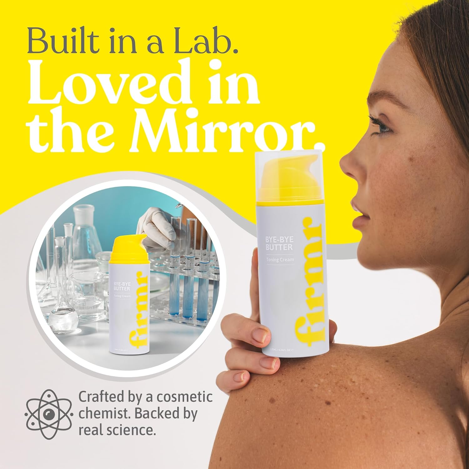 Firmr Bye-Bye Butter Toning Cream - Cellulite Removal & Stretch Mark Cream with Celery Stem Cells - Naturally Hydrates, Retains Moisture, Boosts Elasticity, Strengthens Skin Barrier &ndash; 4.06 Fl.Oz. image number 4