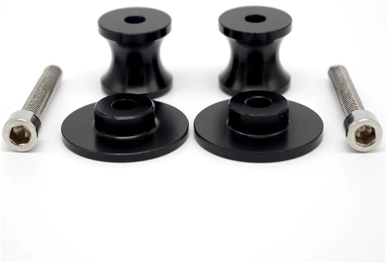 Swingarm Spools for YA&MA&HA MT03 MT-03 MT 03 2005-2023 2022 2021 2020 2019 2018 2017 Motorcycle Parts 6MM Swingarm Slider Spools CNC Stand Screws(Black) image number 4