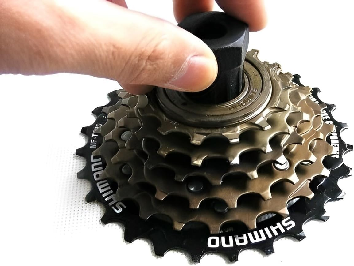 Bike Cassette Removal Tool 2 Pcs, 12-Tooth Bicycle Freewheel Installation and Removal Tool for Bike Sprocket Cassette Lockring Flywheel image number 1