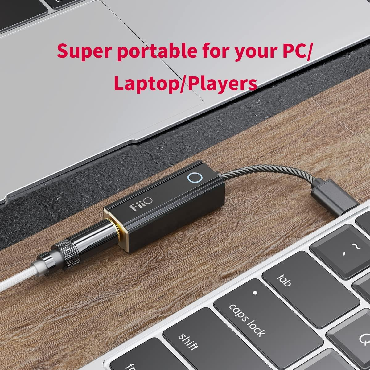 Fiio Jadeaudio KA2 Headphone Amps Tiny Amplifier USB DAC High Resolution Lossless Sound for Smartphone/Pc/Laptop/Tablet (USB Type C) image number 3