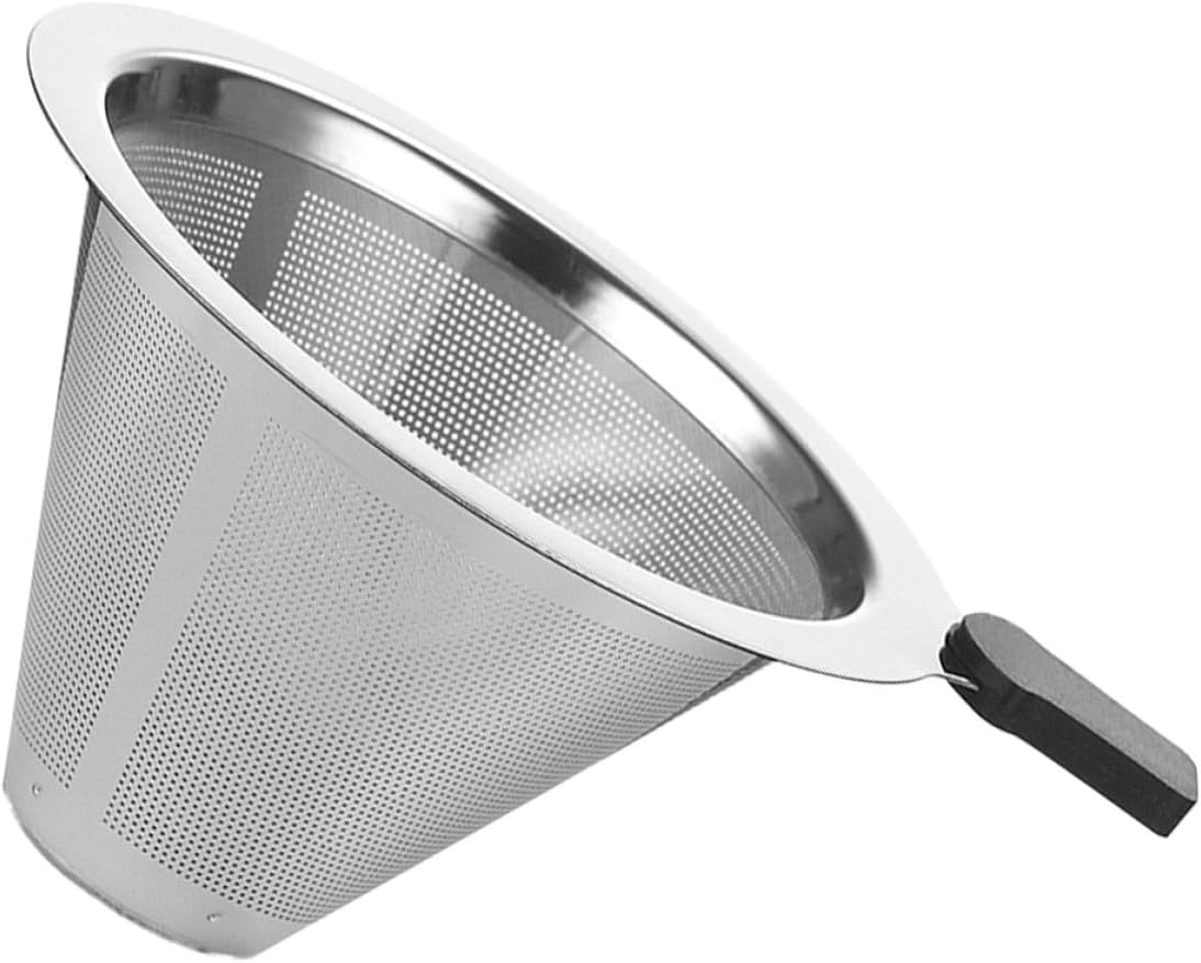 ADOCARN Stainless Steel Coffee Filter Mesh, Rust-Proof Reusable Drip Coffee Strainer with Handle, Food-Grade Sifter for Manual Brewing and Tea Infusion, Suitable for Home and Travel Use image number 5