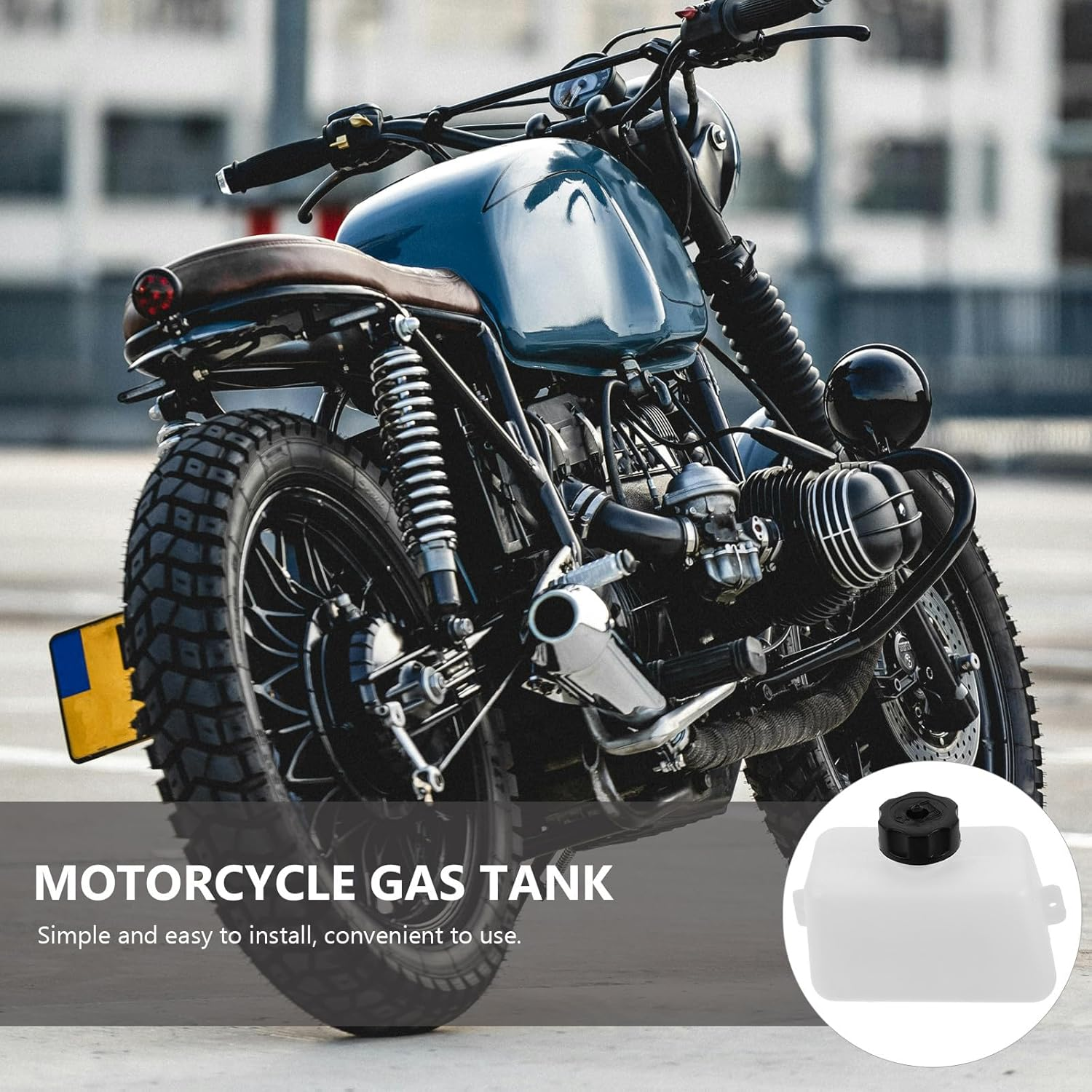 FELTECHELECTR Universal Mini Dirt Bike Plastic Gas Tank Cap for 43Cc 47Cc 49Cc 2 Stroke Motorcycles, Replacement Bottle Accessory Compatible with Generator Gas Tanks and Motorbike Parts image number 4