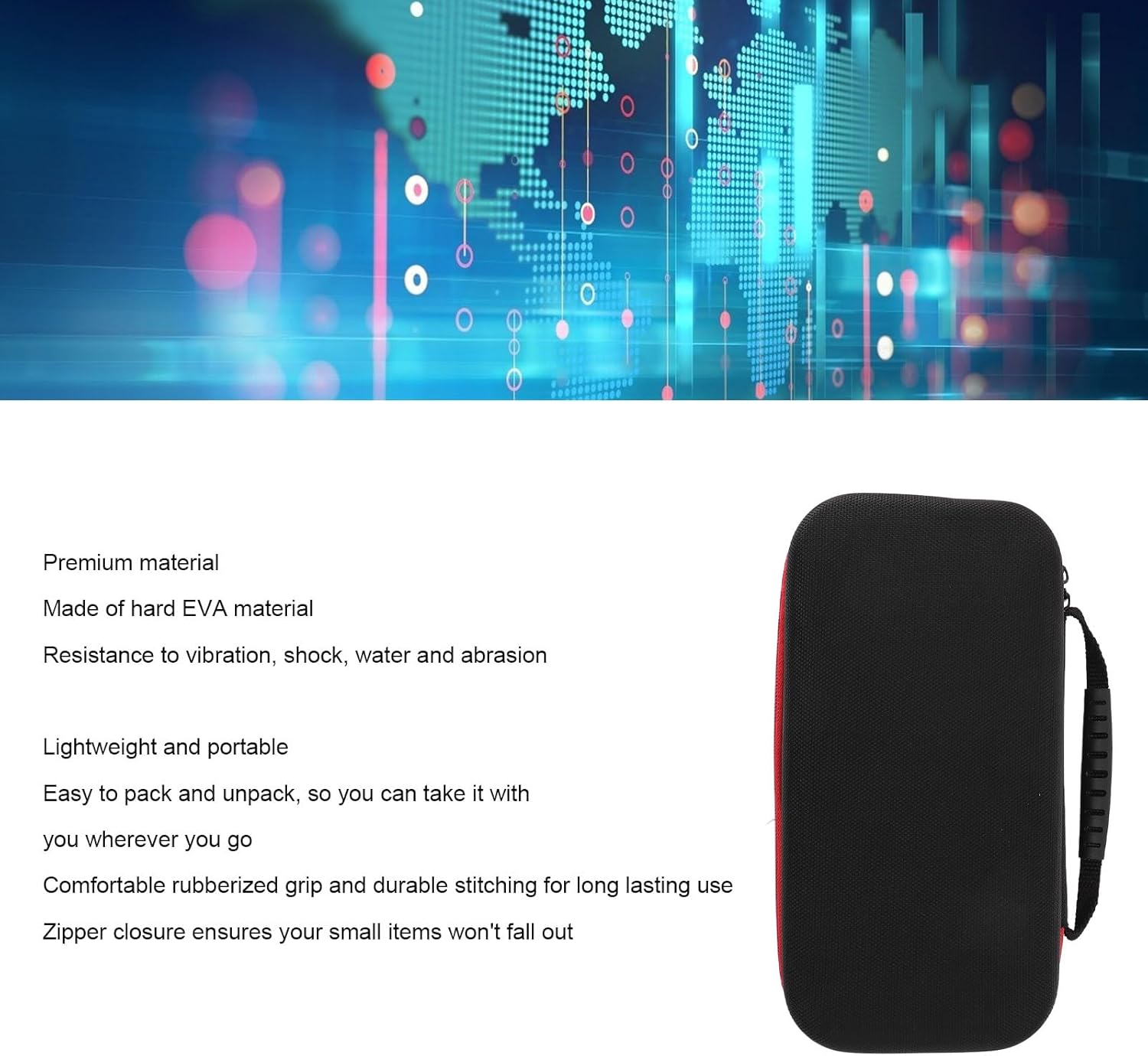 Hard Shell for Switch Carrying Case, Shockproof Protective Travel Case with Extra Large Storage Space, US Power Supply Slot, Lightweight and Portable image number 2