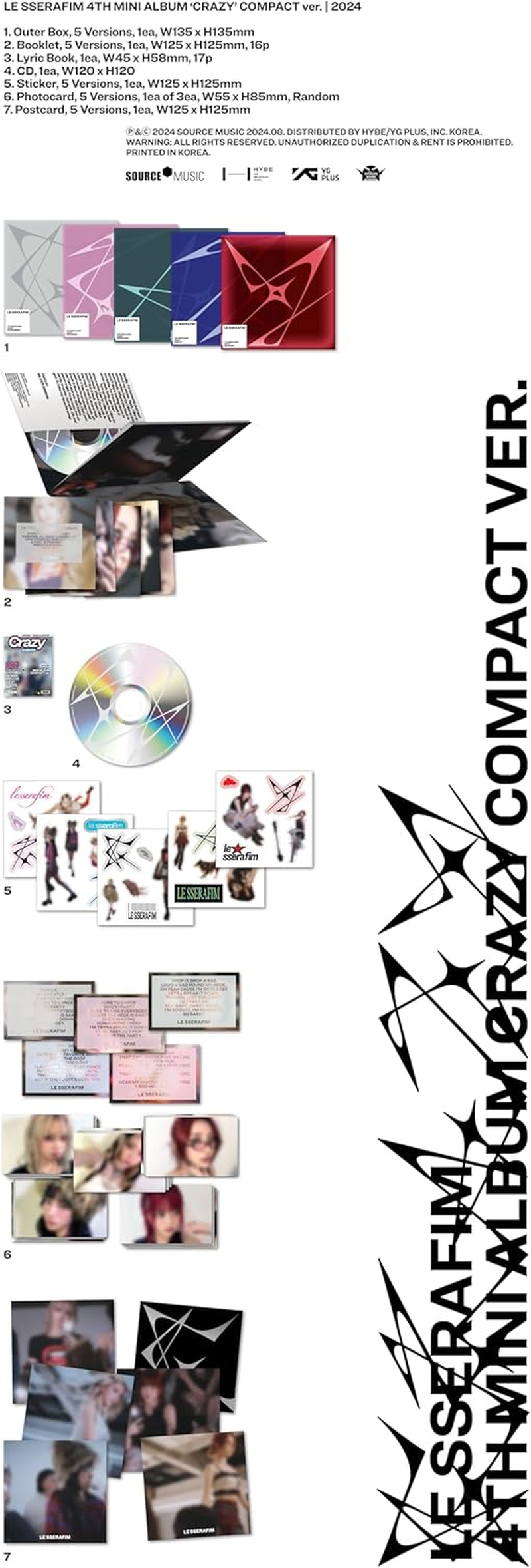 4Th Mini Album 'CRAZY' [COMPACT Ver.] image number 1