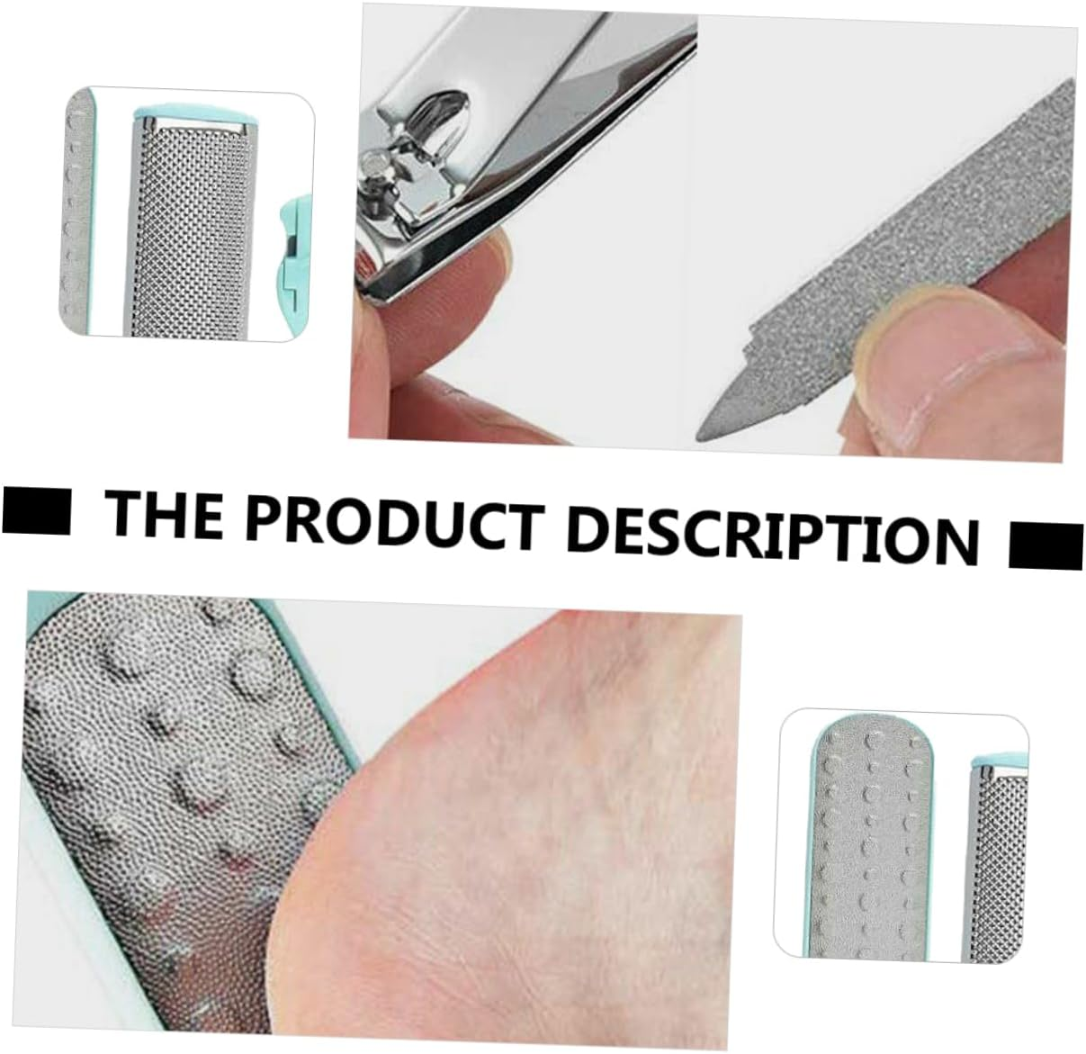 Baluue Pedicure Kit Foot Care Tools Nail Trimmer Exfoliator Scrub Foot Skin Remover image number 5